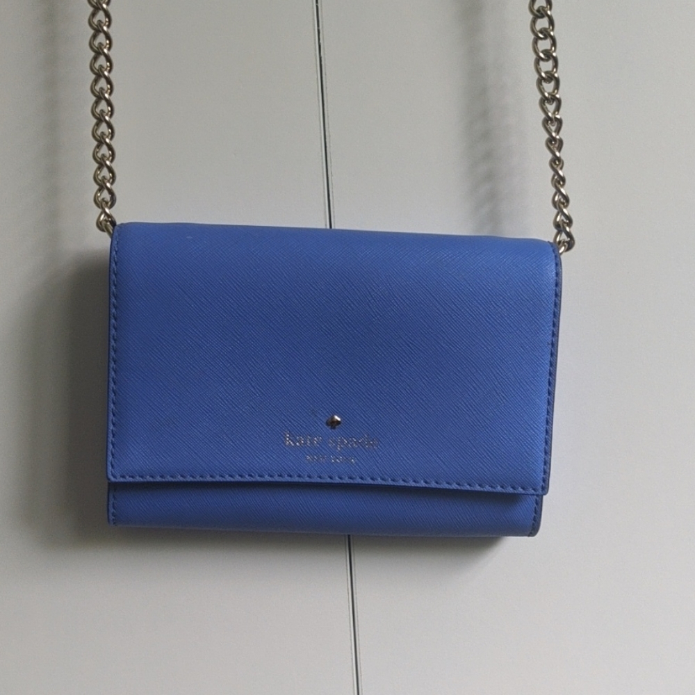 Small Kate Spade bag, bright blue